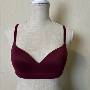 Soma Burgundy Padded Tshirt comfort Enbliss Wireless Bra